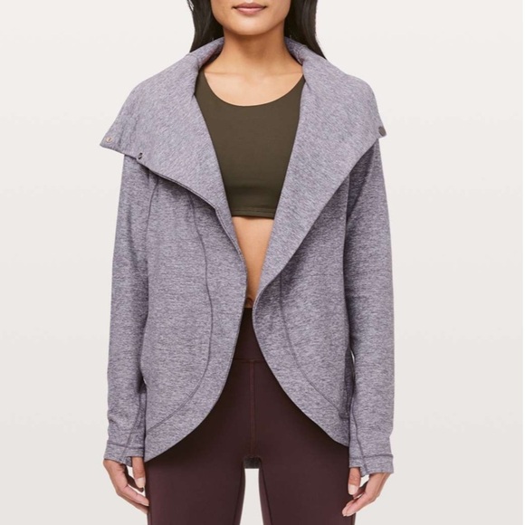 Lululemon Rulu Rally Wrap in Heathered Graphite Purple size 6 - Picture 1 of 9